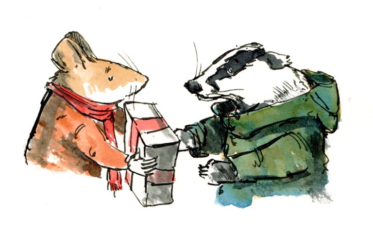 steve-handing-over-present-to-a-badger-fw